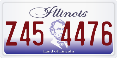 IL license plate Z454476