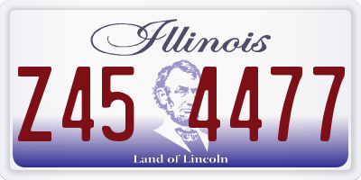 IL license plate Z454477