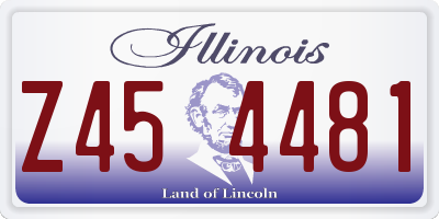 IL license plate Z454481