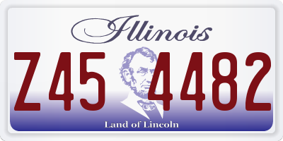 IL license plate Z454482