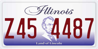IL license plate Z454487