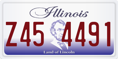 IL license plate Z454491