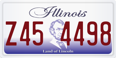 IL license plate Z454498