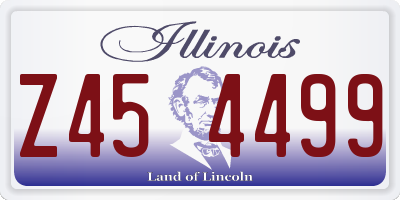 IL license plate Z454499