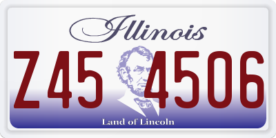 IL license plate Z454506