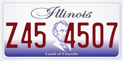 IL license plate Z454507