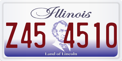 IL license plate Z454510