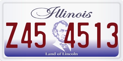 IL license plate Z454513