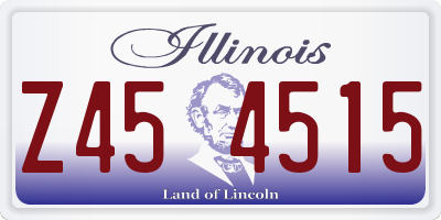 IL license plate Z454515