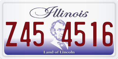 IL license plate Z454516