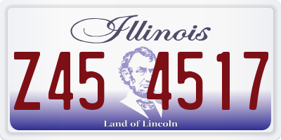 IL license plate Z454517