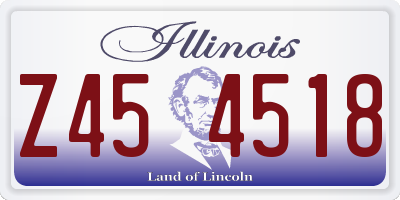 IL license plate Z454518