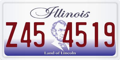 IL license plate Z454519