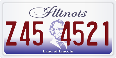 IL license plate Z454521
