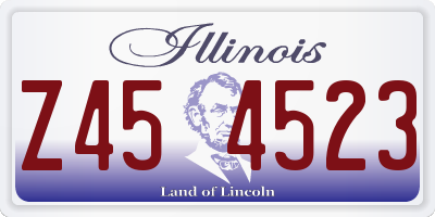 IL license plate Z454523