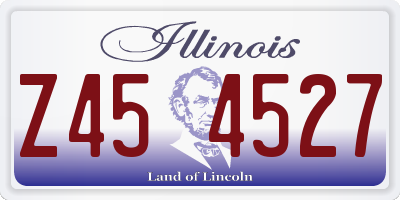 IL license plate Z454527