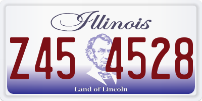 IL license plate Z454528