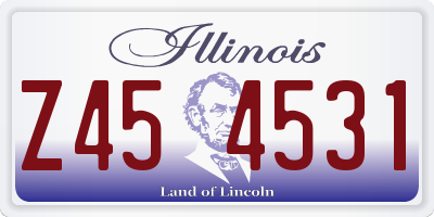 IL license plate Z454531