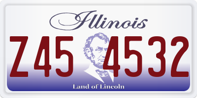 IL license plate Z454532