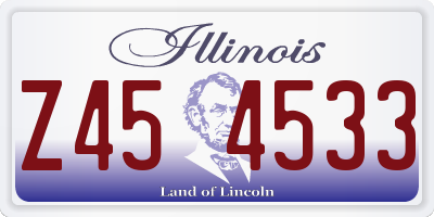 IL license plate Z454533