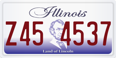 IL license plate Z454537