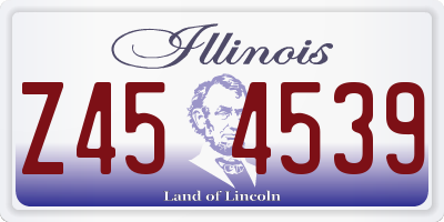 IL license plate Z454539