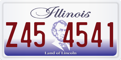 IL license plate Z454541