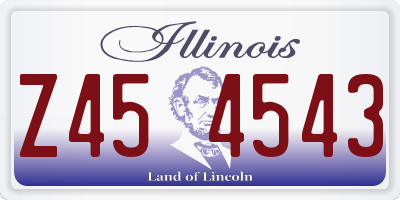 IL license plate Z454543