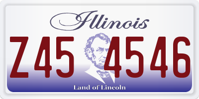 IL license plate Z454546