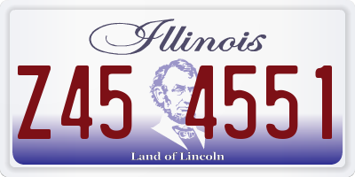 IL license plate Z454551