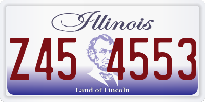 IL license plate Z454553