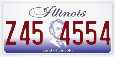 IL license plate Z454554