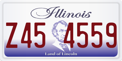 IL license plate Z454559