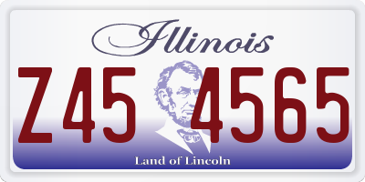 IL license plate Z454565