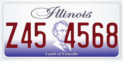 IL license plate Z454568