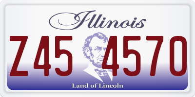 IL license plate Z454570