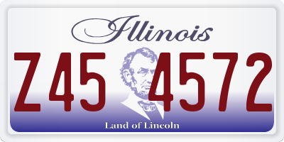 IL license plate Z454572