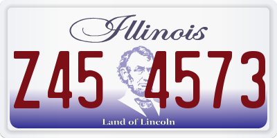 IL license plate Z454573