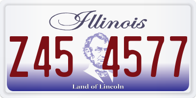 IL license plate Z454577
