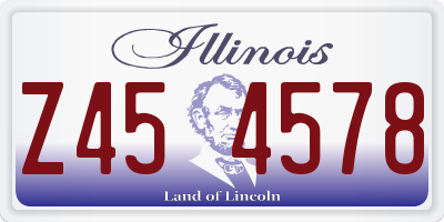 IL license plate Z454578