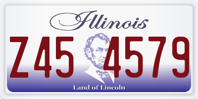 IL license plate Z454579