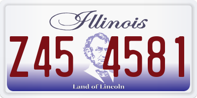 IL license plate Z454581