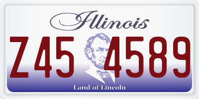 IL license plate Z454589