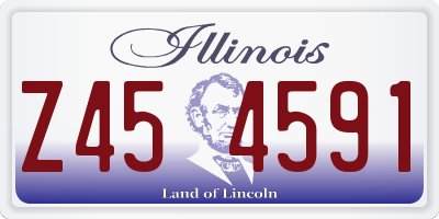 IL license plate Z454591