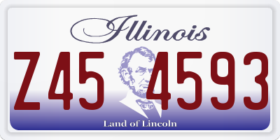 IL license plate Z454593