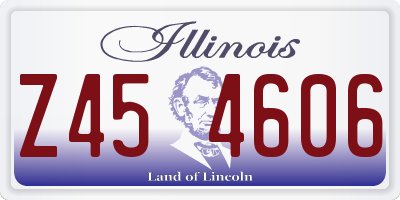 IL license plate Z454606