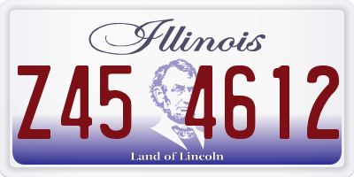 IL license plate Z454612
