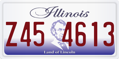 IL license plate Z454613