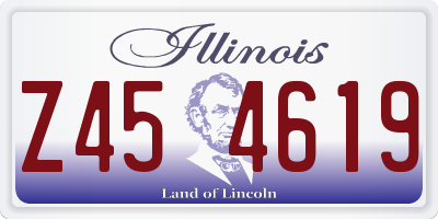 IL license plate Z454619