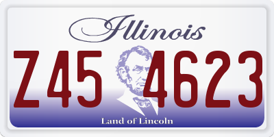 IL license plate Z454623